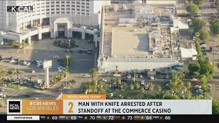 Commerce Casino evacuation: Man in custody after standoff