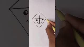 Let's draw a Kite | #shorts