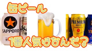 みんな大好きな缶ビールの人気ランキング♪１位は難しいぞ～