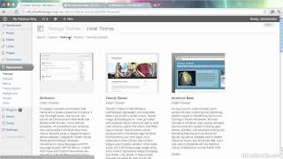 Choosing and Installing a Free Theme
