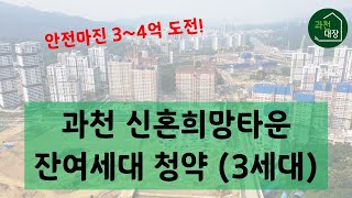 과천 지정타 신혼희망타운 아파트 잔여세대 청약 (S3, S7)