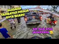 29/11 Suasana Tambatan Diraja KB | Air Sungai Melimpah Ke Jalan Raya