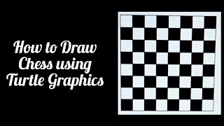 How to Draw Chess Board Using Turtle Graphics?🤔🤔 ||Coding Glance|| #python #code #turtle #graphics