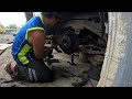 Izuzu d-max 2012 brake shoe replacement