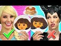 ELSA VS MALEFICENT PANCAKE ART CHALLENGE. We Make Genie, Pikachu and Woody.