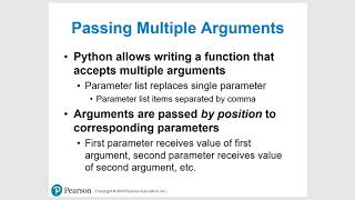 CIS 2 - Python - Chapter 5 - Section 5.5 - Passing Arguments to Functions