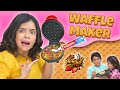 🧇Mini WAFFLE MAKER Experiment 💣 | 🍕PIZZA , 🍜MAGGI , 🍭CANDY | Wonder Munna Unplugged