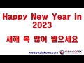 happy new year 2023 새해 복 많이 받으세요