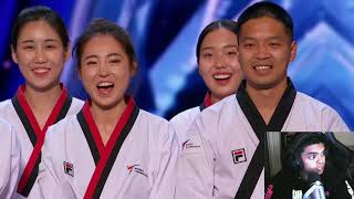 World Taekwondo GOLDEN BUZZER! America's Got Talent 2021 | REACTION