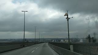 Hamburg -Freihafen -Köhlbrandbrücke -Fahrt 2018