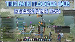 GVG Boonstone fight gets flooded by rain! Dynamic Terrain in TNL!?