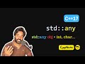 std::any In C++17 | any in C++