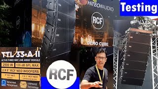 Rcf DJ Testing Base and Line Array    #VKIVAN