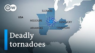 30 tornadoes across multiple US states leave scores dead | DW News