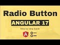 How to use radio button in Angular 17?