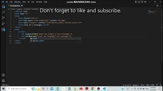 Area of a rectangle with JS.