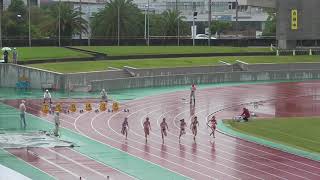 20190614_南九州高校総体_女子100m_予選1組