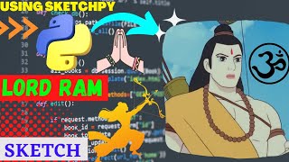 Lord Ram Anime Using Python Sketchpy Code | Python Programming Hub