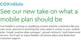 Cox Mobile! Yeah, It Is Actually A Thing!