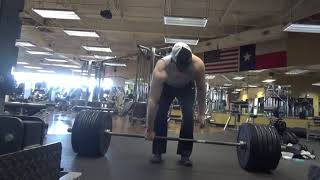 Somewhat easy 515 Deadlift. Strapless and beltless.