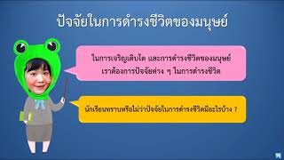 วิทยาศาสตร์ ป. 3 : ปัจจัยที่จำเป็นต่อการดำรงชีวิตของมนุษย์ (part 1)