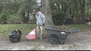 Storm cleanup from Hurricane Ian