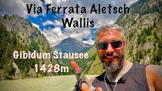 Via Ferrata Aletsch beim Gibidum Stausee, Wallis