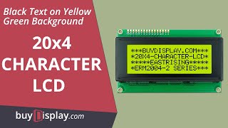 3.3V or 5V Display LCD Screen 20x4 Arduino I2C Character Module