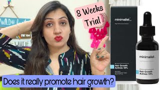 I tried Minimalist Hair Growth Actives 18% for 8 Weeks|| Review after 2 Months