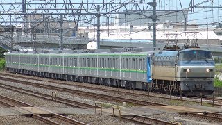 EF66 133牽引 東京メトロ千代田線16000系16135F 甲種輸送