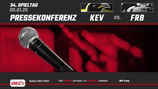 DEL2 Pressekonferenz Spieltag 34: Krefeld Pinguine vs. EHC Freiburg