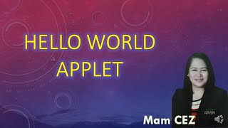 HOW TO WRITE AN APPLET IN NETBEANS? HELLO WORLD