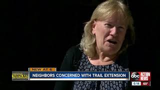 Neighbors say they don't want to see the Pinellas Trail extension in their backyards