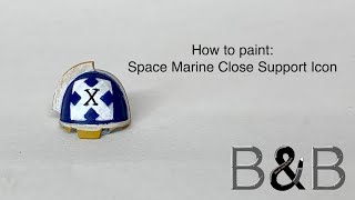 Freehand: How to paint Space Marine Close Support Icons