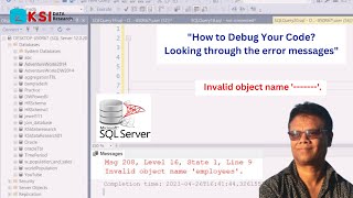 Invalid object name......II How to debug your error message II For Beginner II SQL Server II