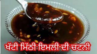 ਇਮਲੀ ਦੀ ਖੱਟੀ ਮਿੱਠੀ ਚਟਨੀ /imli di chatni/ इमली की खट्टी मीठी चटनी