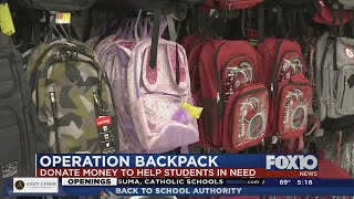 Operation Backpack in need of donations