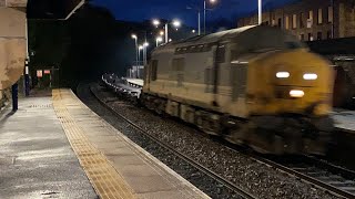 DRS Class 37 425 on 4Z38 @Mossley