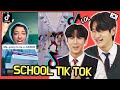 Korean Teenagers REACT TO ' AMERICAN SCHOOL TIKTOK'