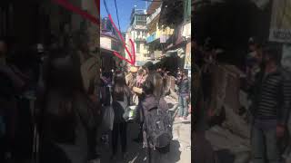 Tibetan ladies  fight a khampa new arrival from tibet in mcleod ganj and also police beat one boy