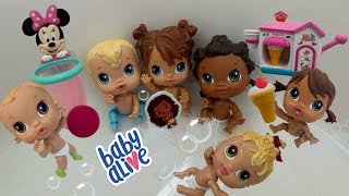 NEW Baby alive crib life dolls swimming in the bath 🛁 playing with New toys