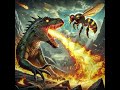 🐝vs🦎 animals dinosaur monsterfight shorts ハチ 猛獣王 最強王図鑑 悪魔の実 恐竜