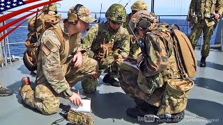 陸上自衛隊･爆撃誘導員の護衛艦おおすみ･テニアン島でのJTAC訓練 - US JTAC Instructor Teaching Japanese Air Controllers