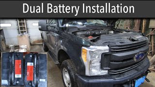 2017 Ford F350 6.2L gas dual battery install