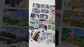 studio ghibli playing cards: my neighbor totoro version♦️ #studioghibli #anime #unboxing #taku_myan