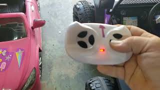 How to use stock 12v remote control with Modified 24v Power Wheels type ride ons.