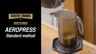 基本の【エアロプレス/スタンダード式】コーヒー抽出方法【リアルタイム】THE COFFEESHOP《Brew Timer》