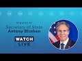 Secretary Blinken's remarks to the Media. - 10:00 AM