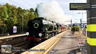 Trains at Taplow 180922 4K