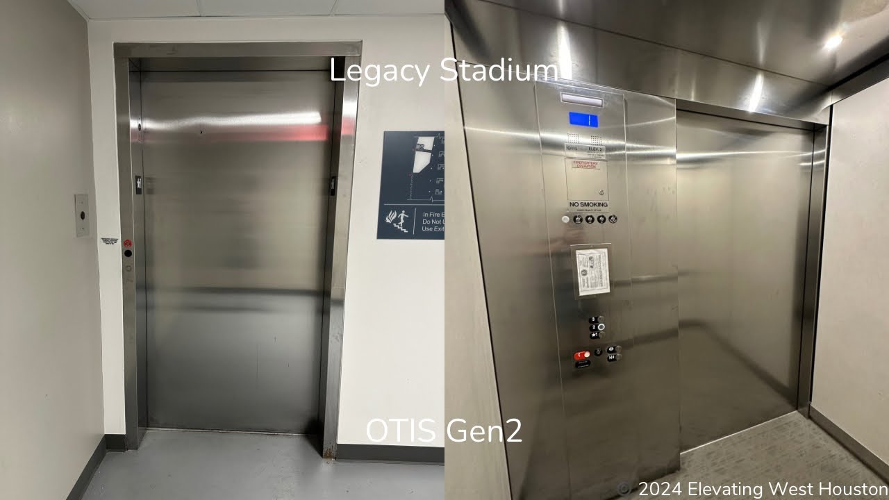 Otis Gen2 Mrl Traction Elevator Legacy Stadium Katy Tx Youtube